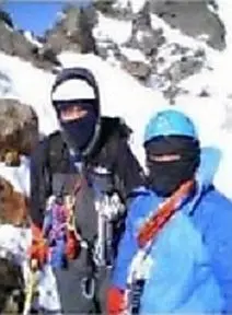 登攀終了直後の組長とツボ