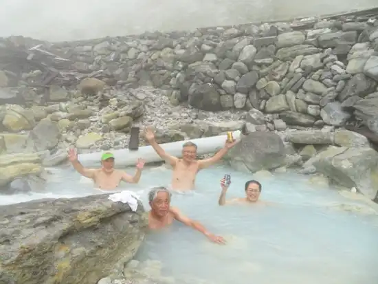 エクストリーム温泉にて